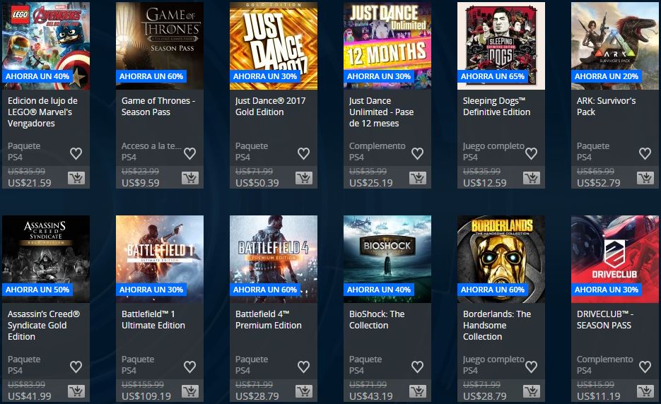 PLAYSTATION STORE Bolivia – Ofertas semanales Extended Play Sale