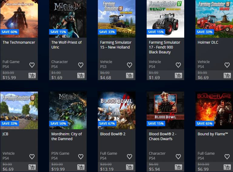 PlayStation Store USA – Focus home publisher