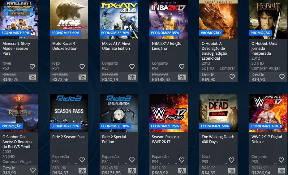 PLAYSTATION STORE Brasil  – Extended Play Sale
