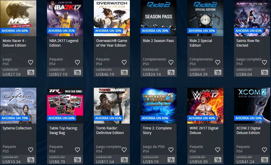 PLAYSTATION STORE Chile – Ofertas Semanales Extended Play Sale