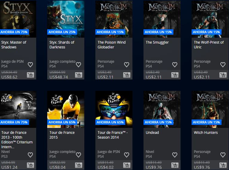 PlayStation Store Colombia - Promoción Square Enix & Focus home publisher