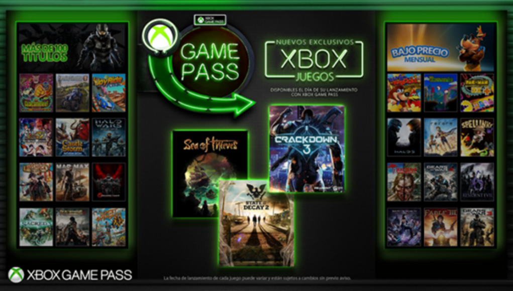 Xbox Game Pass permitirá disfrutar de nuevos lanzamientos de Microsoft Studios