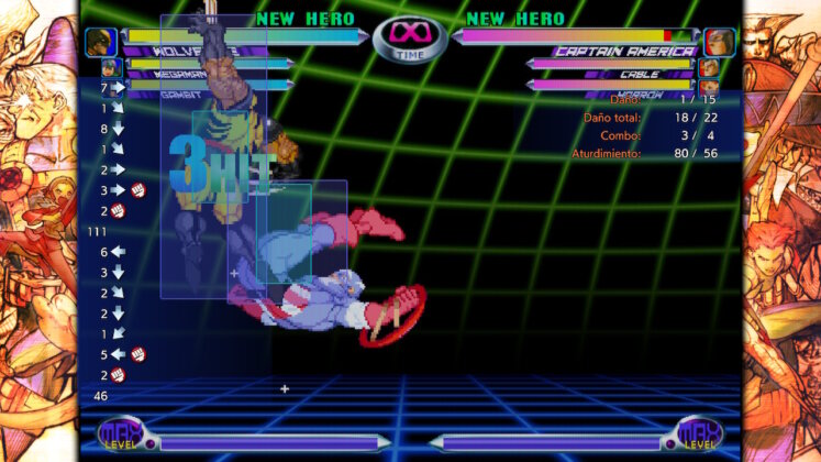 MARVEL vs CAPCOM Fighting Collection Arcade Classics Hitboxes